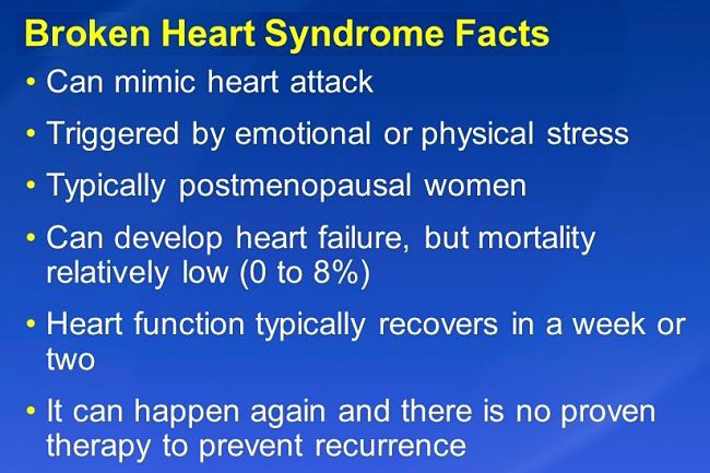 Broken Heart Syndrome Facts and Symptoms