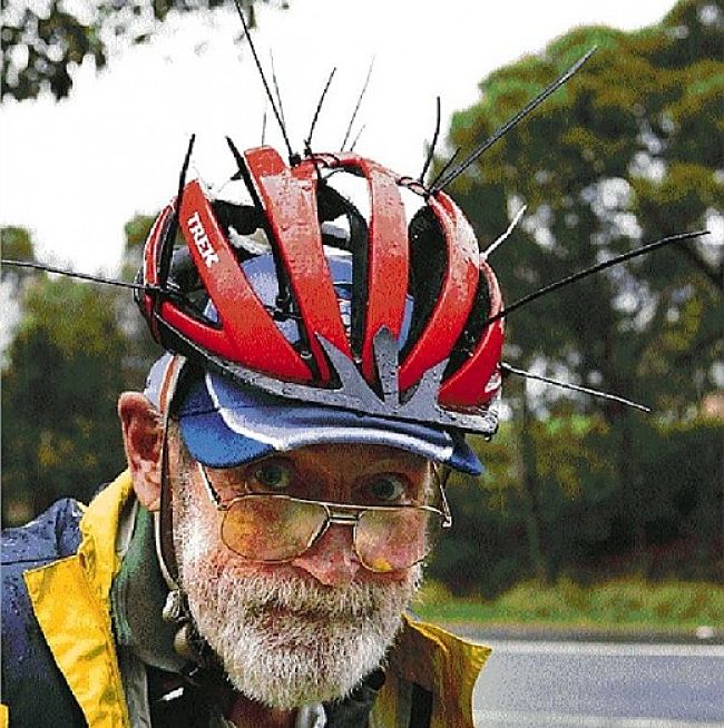 Aussie Bird Scarer Helmet - Magpie Deterant