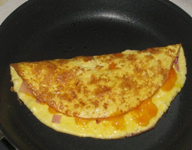 Omelettes are very easy to make in a pan or wok