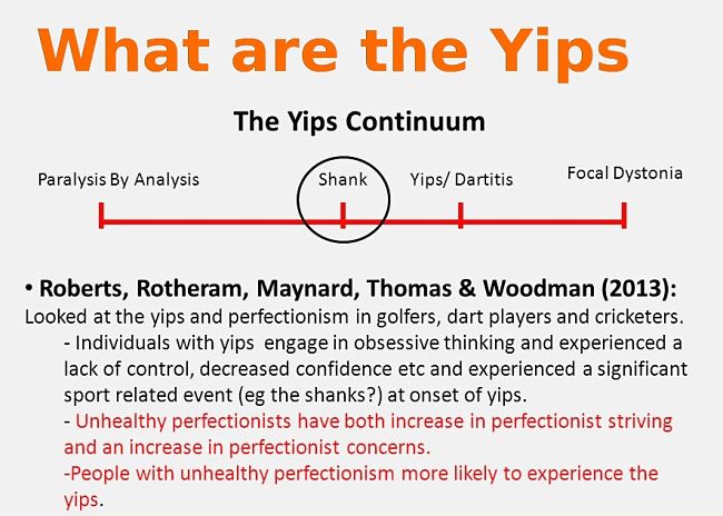 One explanation for the Yips