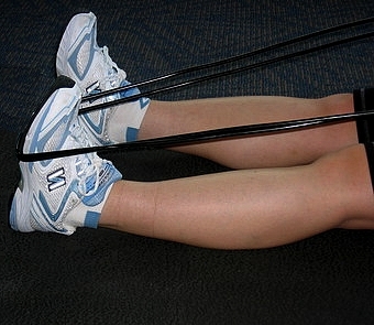 Stretching using exercise bands