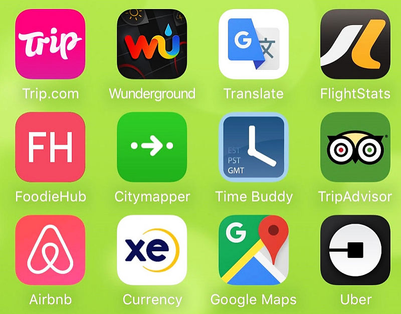 travel app names