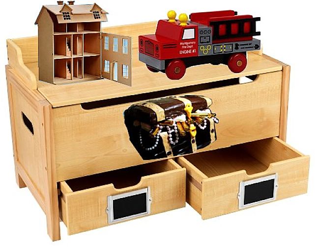 Compartments and drawers are a good idea to keep toys better organised and stop them becoming a jumble and getting damaged.