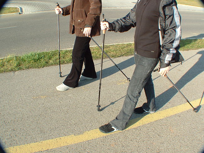 Beware of the poles and avoid bicycles