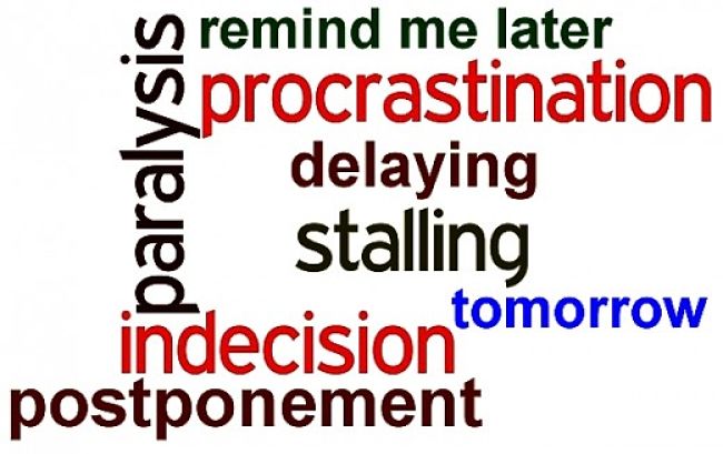 Every reason under the sun to not do it. Make the sun set on your Indecision. Develop the 'Do it Now Habit'